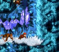 une photo d'Ã©cran de Donkey Kong Country sur Nintendo Super Nes